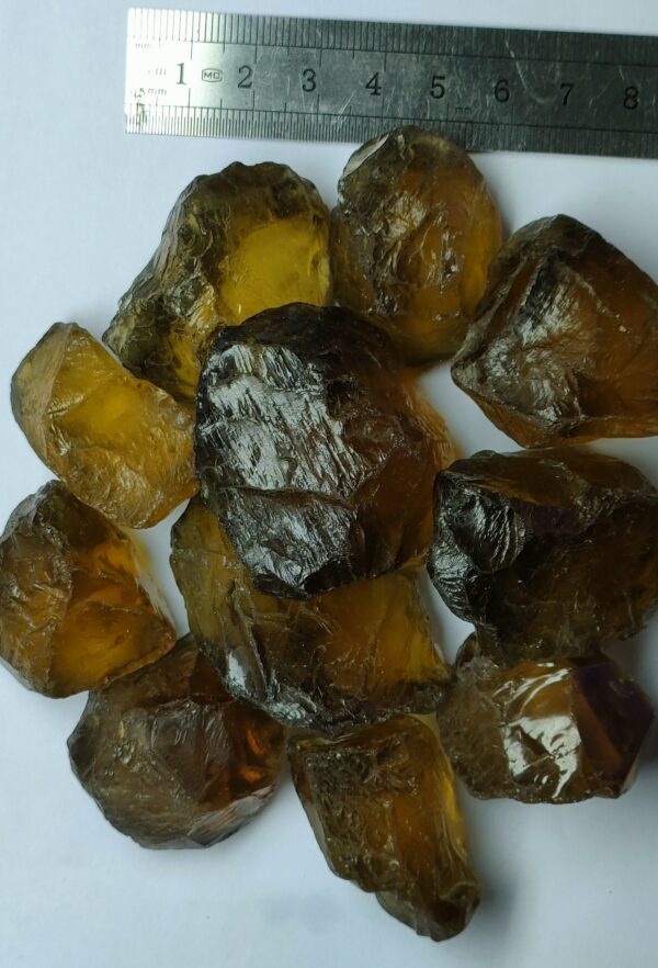 Rough smoky citrine